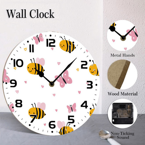 cartoon bees butterflies pattern 001 04.jpg