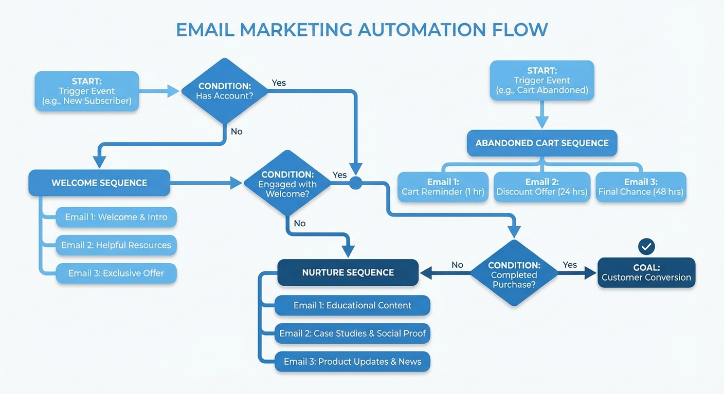 email marketing automation workflow sequence