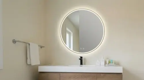 painted bathroom after replacing the faucet.webp