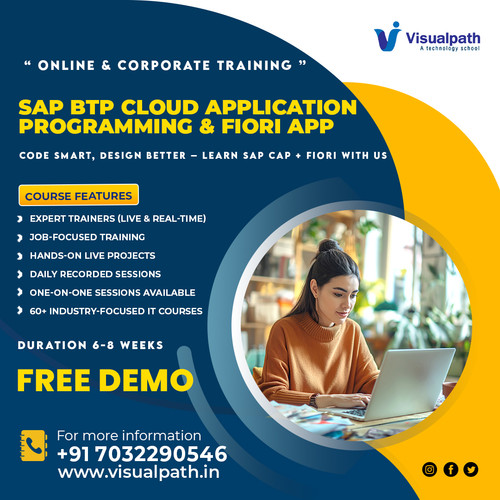 Visualpath hosts an expert-led SAP BTP CAP Training Online via our interactive digital portal. We prioritize technical doubt clarification to help a global audience master cloud-native development. Our SAP Fiori Online Training covers the latest design principles for business applications. You will also find immense value in our comprehensive SAP Fiori Course. Become a certified cloud application specialist by calling +91-7032290546.

WhatsApp: https://wa.me/c/917032290546
Visit: https://www.visualpath.in/sap-btp-cap-fiori-training.html
Visit our Blog: https://visualpathblogs.com/category/sap-fiori/