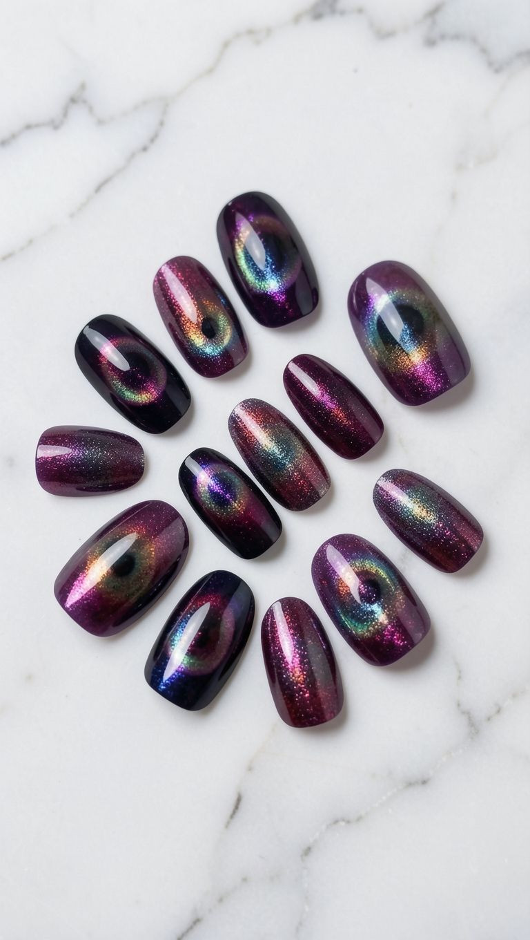 cat eye nail varnish