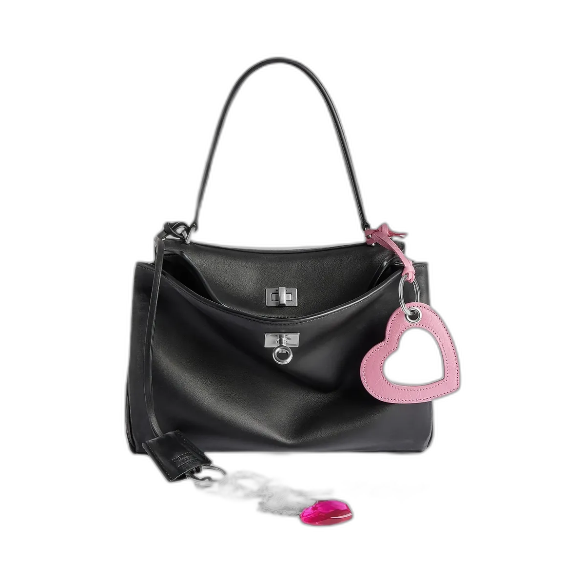 Balenciaga Rodeo Small Handbag Used Effect with One Charm