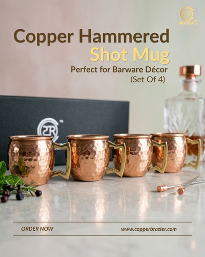 Buy Hammered Copper Shot Mug Set of 4 – Barware Décor.jpg
