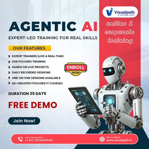 Visualpath offers Agentic AI Online Training designed to build real-time skills with expert-led sessions and practical learning. Our Agentic AI Training helps learners gain strong AI knowledge through structured classes. If you're searching for an Agentic AI Course in Hyderabad, this program offers flexible, career-focused learning. ☎️ Call +91-7032290546.
📲 WhatsApp: https://wa.me/c/917032290546
🌐 Website: https://www.visualpath.in/agentic-ai-online-training.html
👉Blog: https://visualpathblogs.com/category/agentic-ai/
