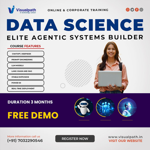 Visualpath offers Data Science Course Hyderabad to develop strong analytical and problem-solving skills. Data Science Training in Ameerpet covers Python, machine learning, and data tools in depth. Data Science Online Courses provide flexible learning from anywhere. Get technical doubt clarification support throughout the course. Open to India, USA, UK, Canada, Dubai, Australia, and globally. Call +91-7032290546.

Website: https://www.visualpath.in/data-science-online-training.html 
WhatsApp: https://wa.me/c/917032290546
Visit Blog: https://visualpathblogs.com/category/data-science-and-genai/