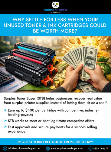 Why settle for less when your unused toner and ink cartridges Surplus Toner Buyer.jpg