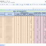 Quan ly in an Bill of quantity