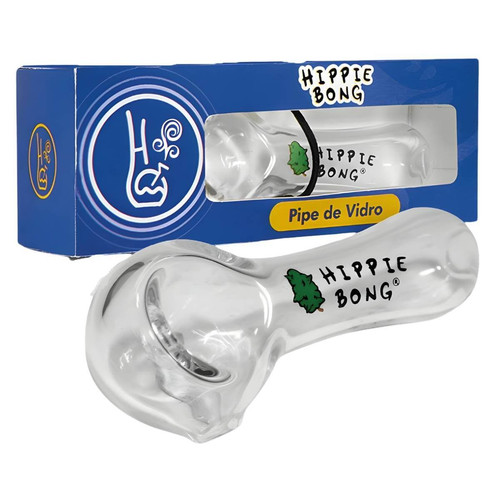 Pipe de vidro Hippie Bong Transparente 06mm Unidade 5910 (2)