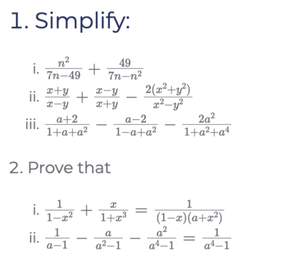Quadratic questions 1-4
