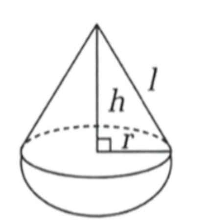 Cone on hemisphere diagram