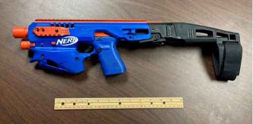 Glock pistol disguised as toy Nerf gun seized in North Carolina drug raid
