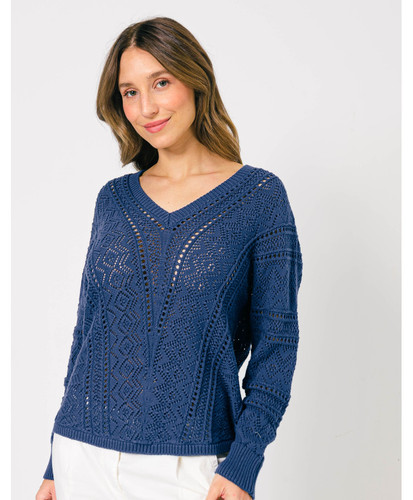 pull emilie maille ajouree col v manches longues indigo.jpg