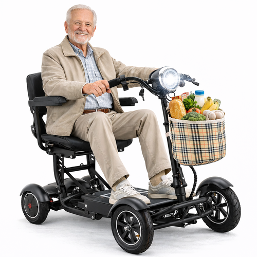 4 wheel foldable portable mobility scooter for seniors