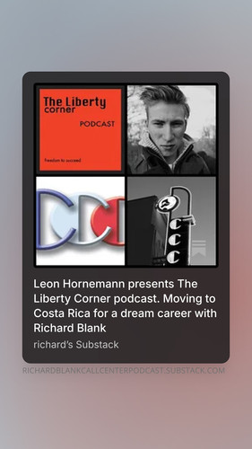 Leon Hornemann presents The Liberty Corner podcast. Moving to Costa Rica for a dream career with Ric.jpg