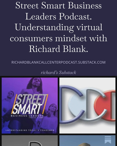 Street Smart Business Leaders Podcast. Understanding virtual consumers mindset with Richard Blank. (.jpg