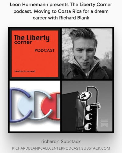 Leon Hornemann presents The Liberty Corner podcast. Moving to Costa Rica for a dream career with Ric.jpg