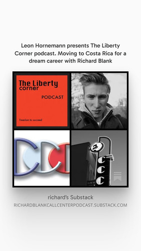 Leon Hornemann presents The Liberty Corner podcast. Moving to Costa Rica for a dream career with Ric.jpg