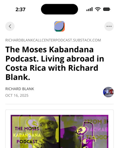 The Moses Kabandana Podcast. Living abroad in Costa Rica with Richard Blank..jpg