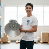 Den highbay LED nha xuong choa nhom 100W CW 12000lm 220 24V (1)