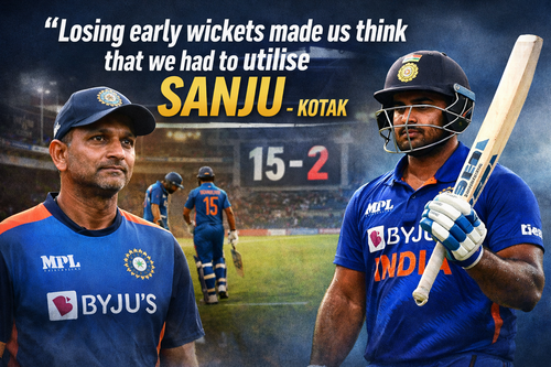 Losing early wickets made us think that we had to utilise Sanju.png