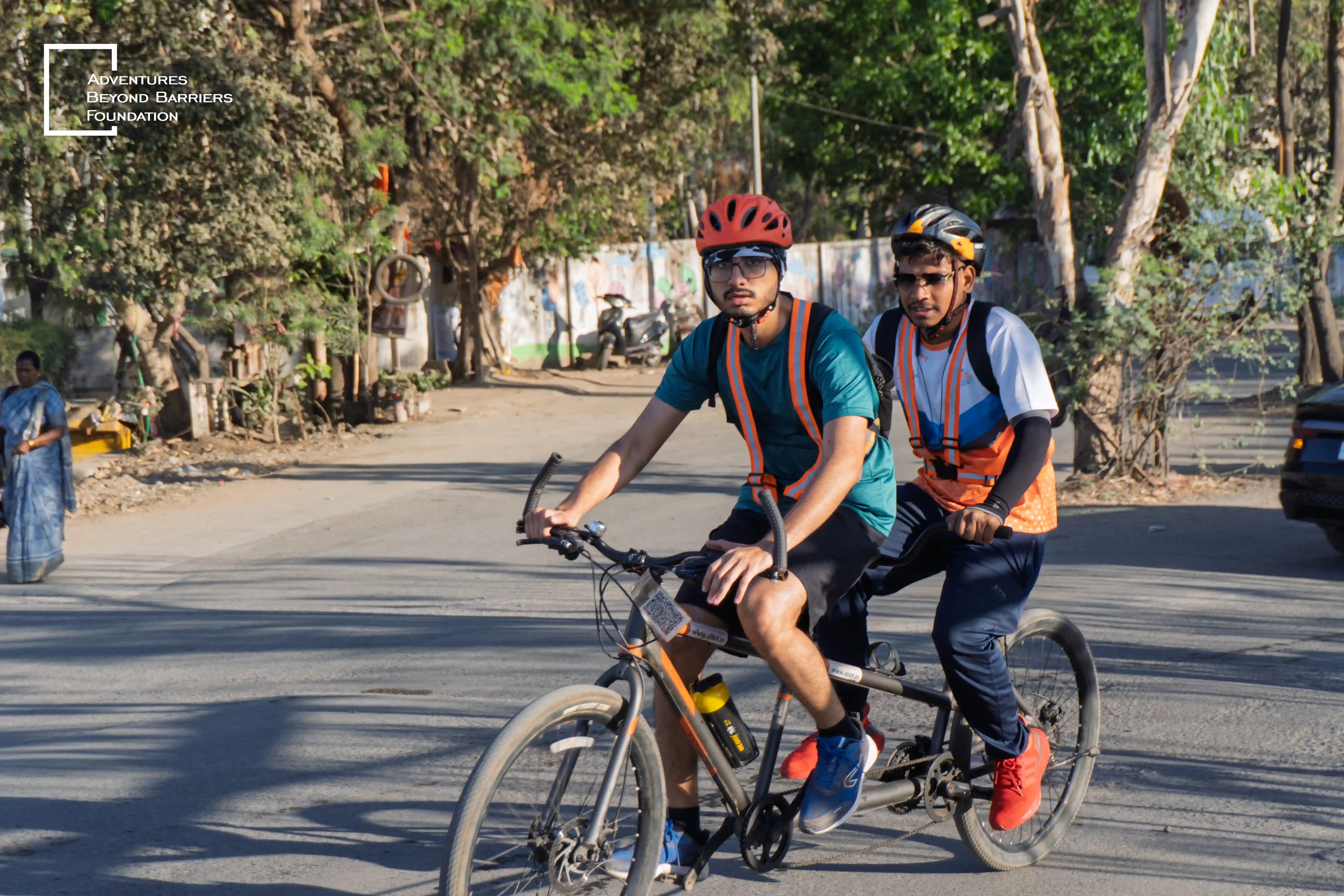 Inclusive tandem cycling — ABBF participants