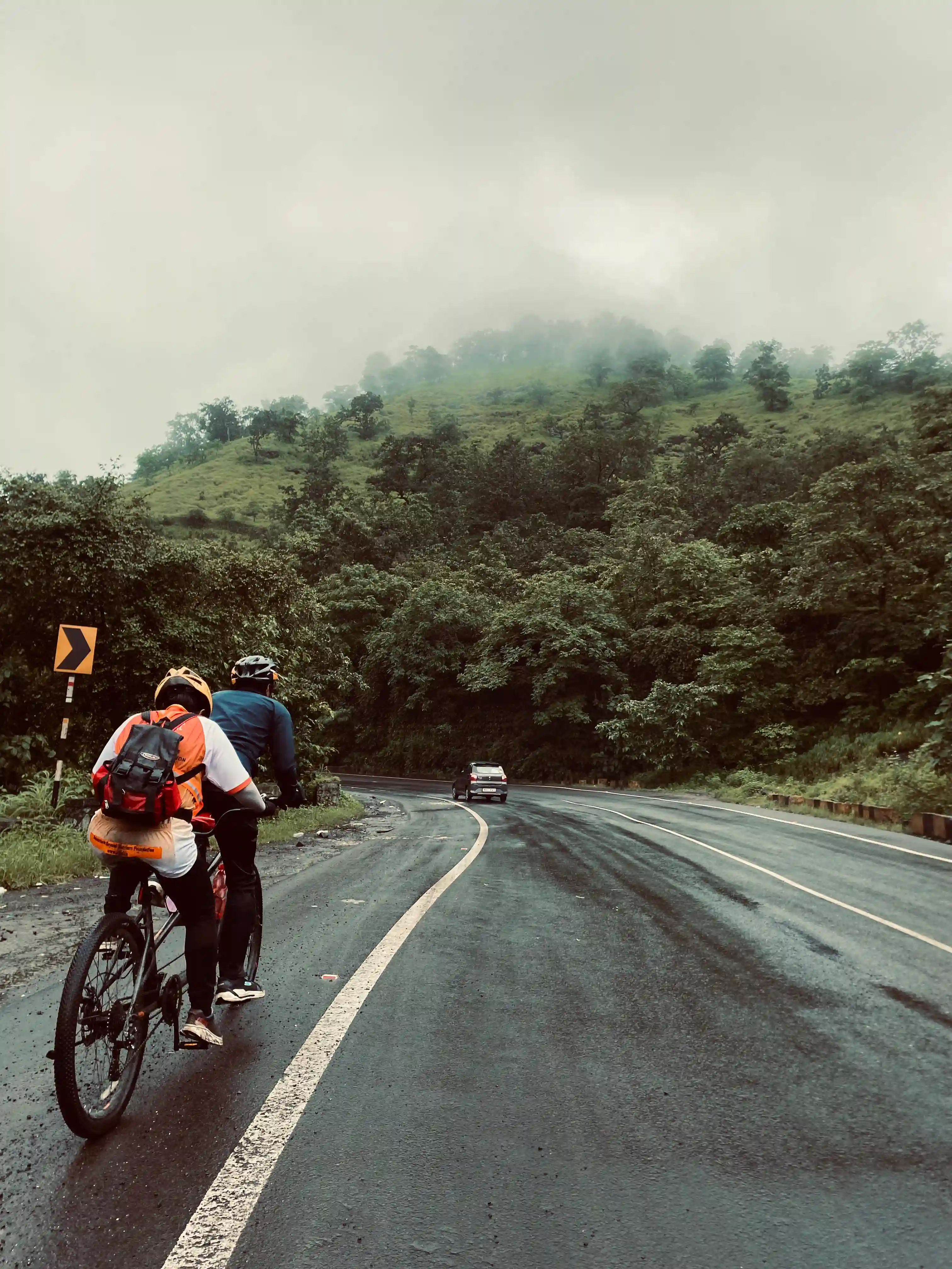Inclusive tandem cycling — ABBF participants
