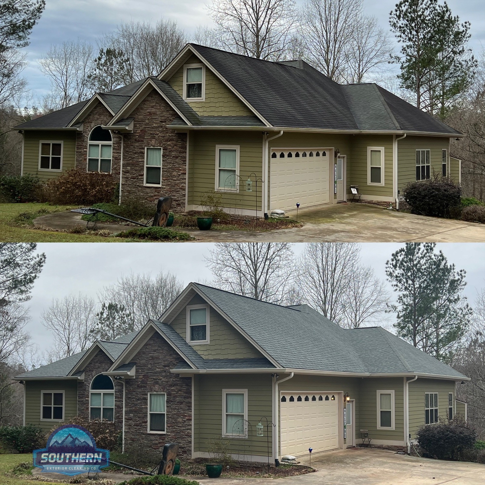 Roof cleaning service in North Georgia