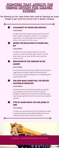 Pointers that affects the hiring option for cranes Sydney.jpg