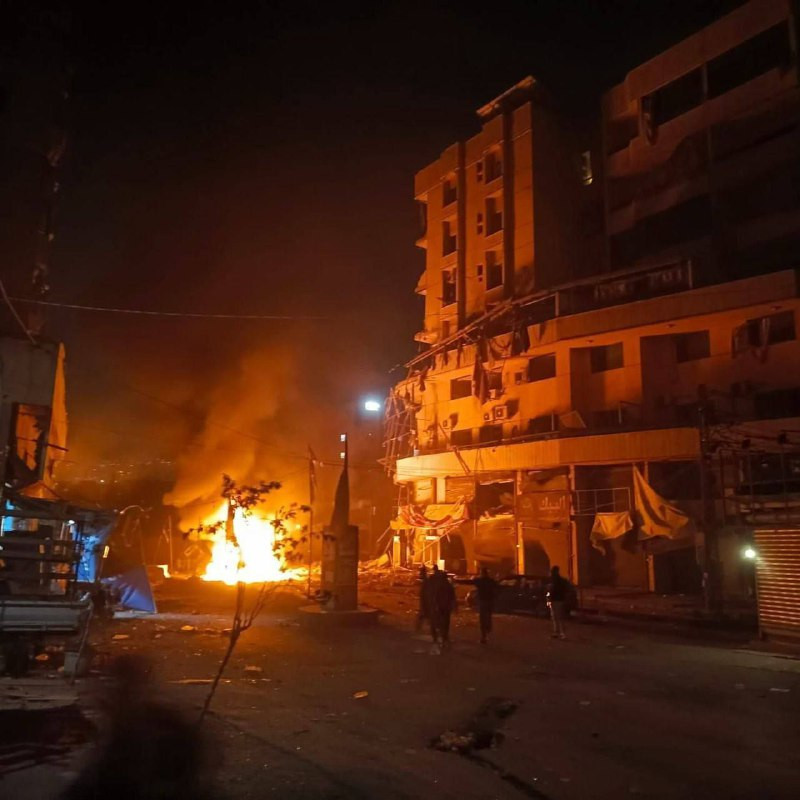 مشاهد من غارات الاحتلال على مناطق متفرقة في لبنان، قبل قليل....