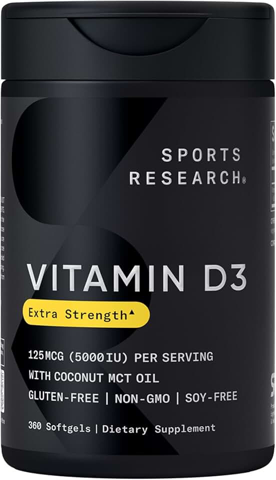 Sports Research® Vitamin D3 w/Coconut MCT Oil