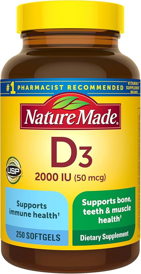 Nature Made Vitamin D3 2000 IU (50 mcg)