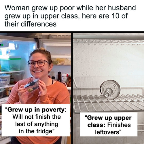 woman shares differences poverty upper class.jpg