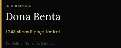 1.248 slides transformados em peça teatral