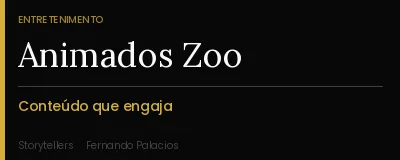 Animados Zoo — Personagens com psicologia real