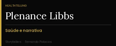 Plenance Libbs — Storytelling farmacêutico