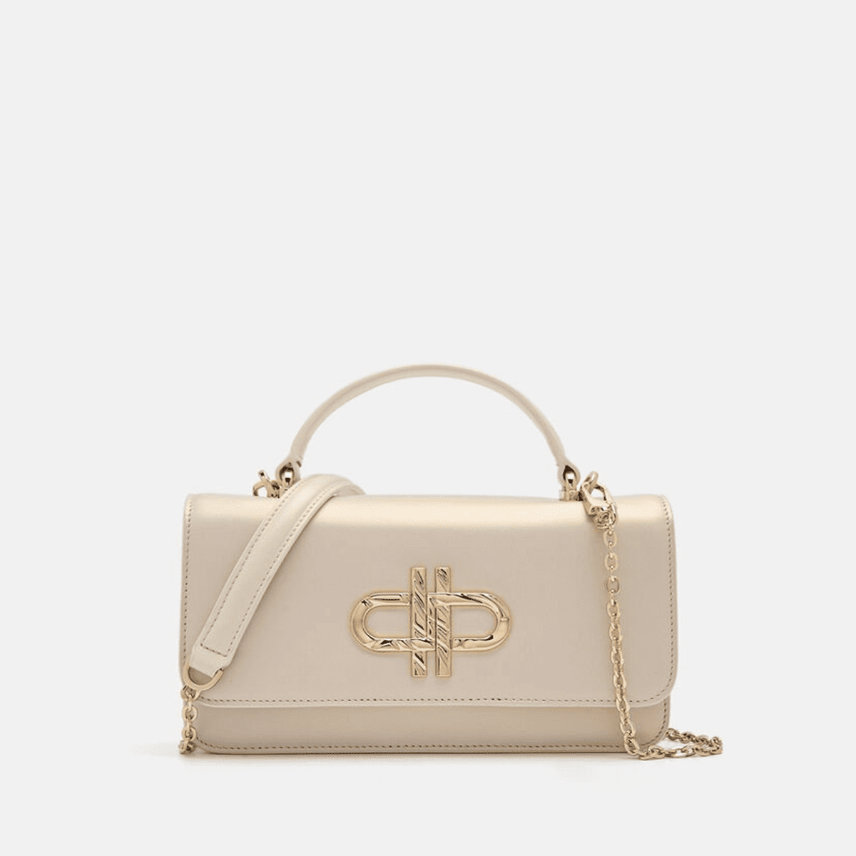 Túi đeo chéo Studio Leather Travel Organizer - Màu Champagne