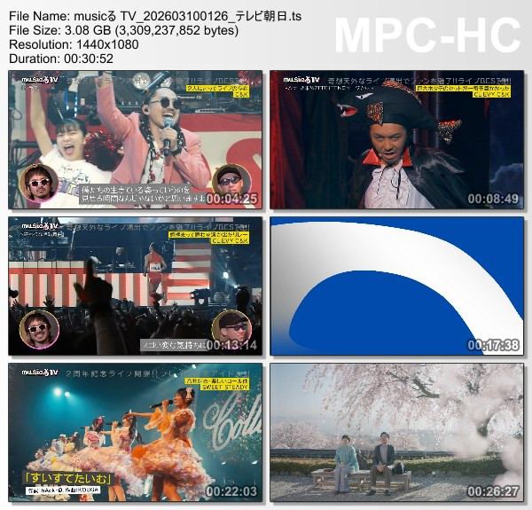 [TV-Variety] musicる TV – 2026.03.09