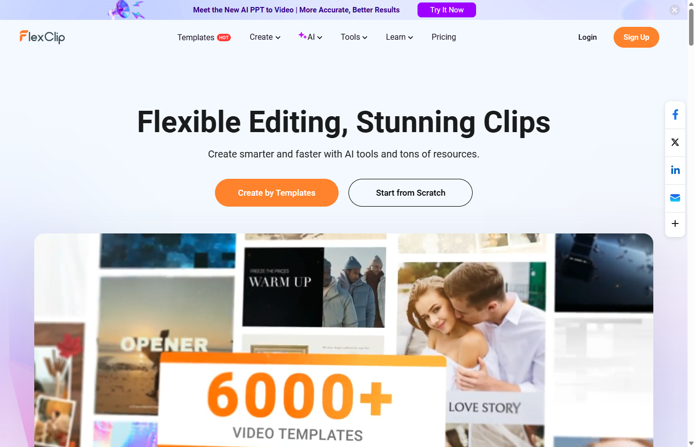 FlexClip 온라인 동영상 편집기