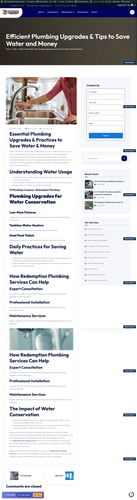 screencapture redemptionplumbingservices water conservation tips plumbing upgrades and practices to .png