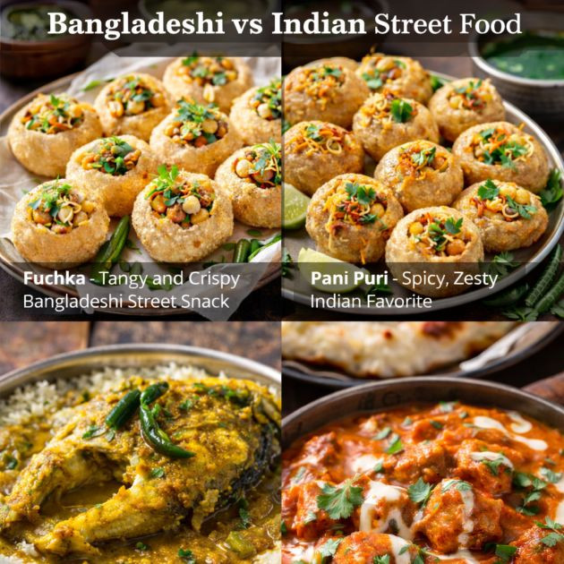 Bangladeshi Street Food vs Indian Street Food – Bite by Bite Adventure 🍴
