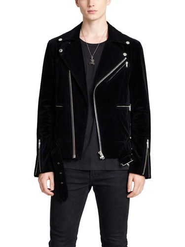Men's Velvet Biker Jacket 1.png