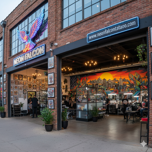 Tattoo Studio in  Denver | About Neon Falcon Tattoo.png