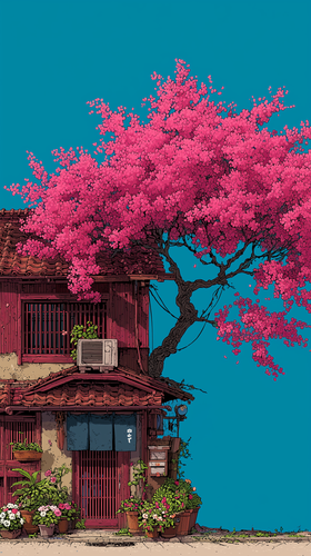 dovakin 2024 Front elevation view of a traditional Japanese sty 5b9bd5d1 ab81 4c75 bcb8 ccf8f4159778.png