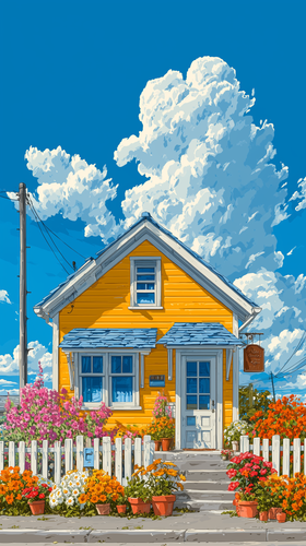 dovakin 2024 Direct front on view of a cheerful butter yellow c caade91d c07d 44ff 90f4 5fe54796000e.png