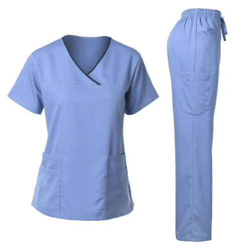 Comfortable Water Resistant Medical Scrubs for Long Shifts.gif