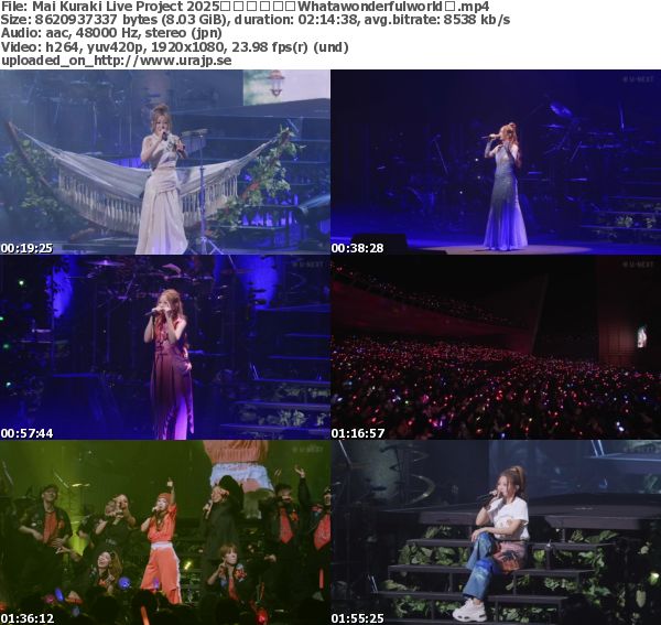 倉木麻衣 – Mai Kuraki Live Project 2025リラック素〜Whatawonderfulworld〜 (U-NEXT Channel 2026.02.14)