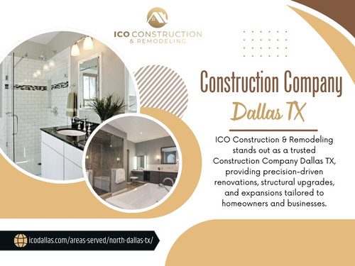 A knowledgeable Construction company Dallas TX evaluates how often you will access those areas and recommends solutions that fit your habits.

Official Website: https://icodallas.com/areas-served/north-dallas-tx/

ICO Construction & Remodeling 
Address: 2525 Elm St, Dallas, TX 75226, United States
Phone: +19452641585

Read Our Blogs:

https://is.gd/cWjGQ7
https://is.gd/nU7RFG
https://icodallasdallas.wixsite.com/icodallasdallas/

More Links:

https://tinyurl.com/2djugsg9
https://tinyurl.com/24m9wm82
https://tinyurl.com/2baq88qa