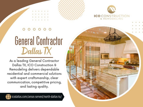 When planned thoughtfully with a skilled General contractor Dallas TX and an experienced Construction company Dallas TX, these upgrades do not make your home look specialized. They make it feel intentional.

Official Website: https://icodallas.com/areas-served/north-dallas-tx/

ICO Construction & Remodeling 
Address: 2525 Elm St, Dallas, TX 75226, United States
Phone: +19452641585

Read Our Blogs:

https://is.gd/cWjGQ7
https://is.gd/nU7RFG
https://icodallasdallas.wixsite.com/icodallasdallas/

More Links:

https://tinyurl.com/2djugsg9
https://tinyurl.com/24m9wm82
https://tinyurl.com/2baq88qa