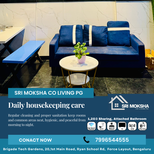 Structured housekeeping practices contribute to a healthier coliving environment.