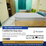 At Sri Varahi Colive PG, long-term living is designed for comfort and consistency.